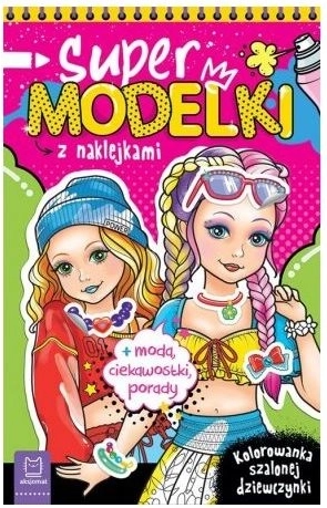 Supermodelky – módne omaľovánky s trblietavými samolepkami