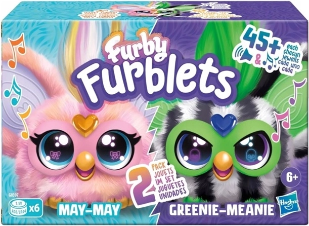 Hasbro Furby Furblets dvojbalenie interaktívnych mini kamarátov