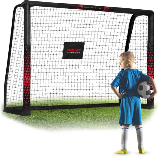 Futbalová bránka Neo-Sport 180 × 120 × 60 cm čierno-červená