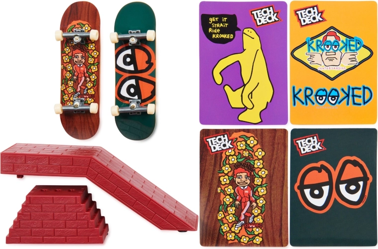 Dve fingerboardové dosky KROOKED