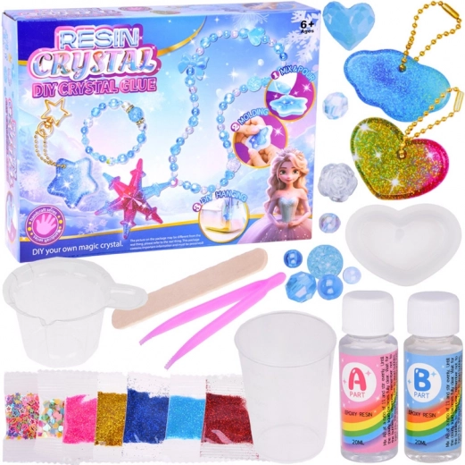 Kreatívna sada DIY krištáľové ozdoby – prívesky a náhrdelníky