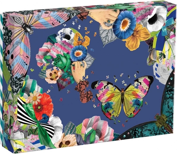 Tvarové puzzle Christian Lacroix - Motýľ a Kytica v sade