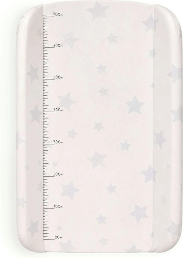 Ecotoys pevná prebaľovacia podložka so zvýšenými okrajmi 85 × 50 cm hviezdičky