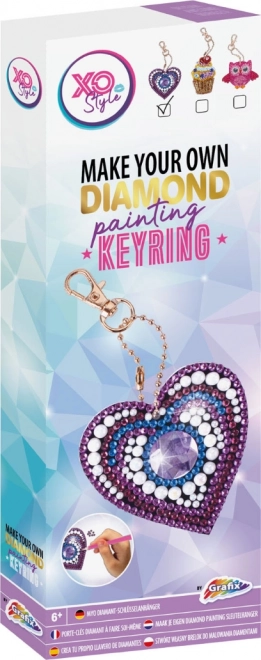 Diamantové maľovanie prívesok srdce GRAFIX
