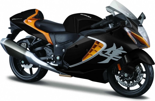 Model motocykla Suzuki Hayabusa 2022 s podstavcom 1:12