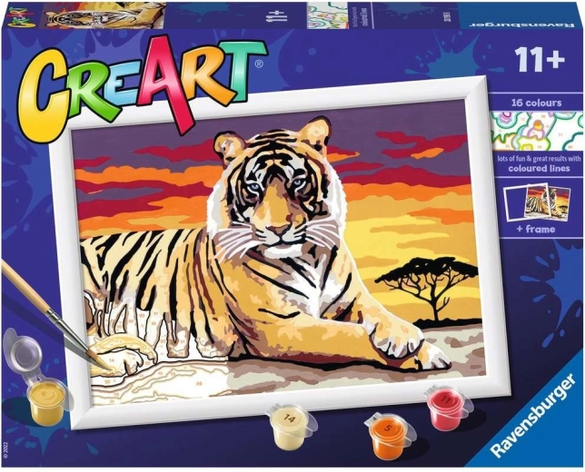 Maľovanie podľa čísel Majestátny Tiger 24x18 cm