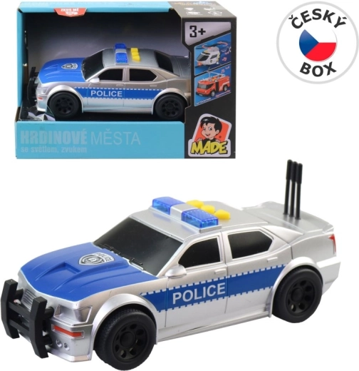 Policajné auto na batérie so svetlom a zvukom