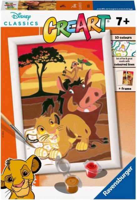 CreArt Disney: Levie kráľ – maľovanie podľa čísel