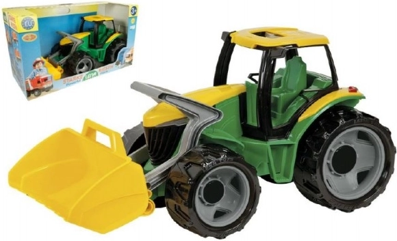 Detský traktor s lyžicou Zeleno-žltý