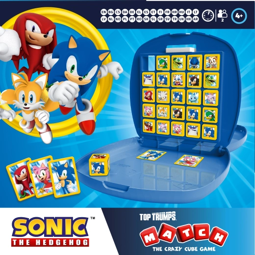 Sonic Top Trumps Match – prenosná logická hra pre deti