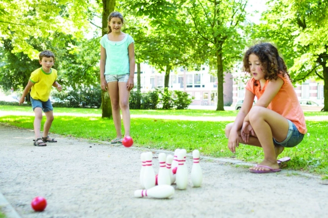 Bowling – červená a biela