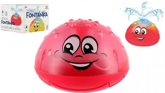 Svietiaca vodná fontánka do vane na batérie – Červená