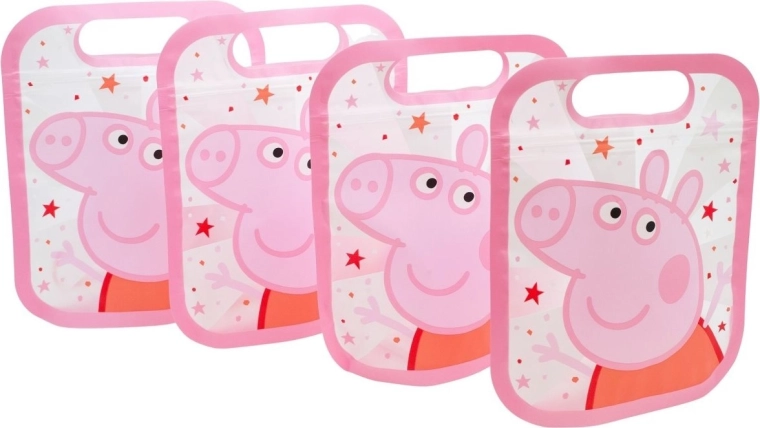 Sada uzatvárateľných vreciek PEPPA PIG – 4 ks