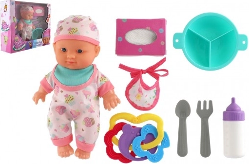 Bábika bábätko 22 cm s pevným telíčkom a doplnkami