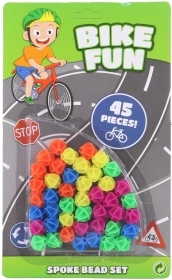 Farebné koráliky na bicykel