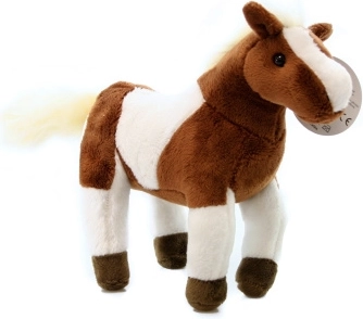 Plyšový kôň hnedorýdzosivý 23 cm