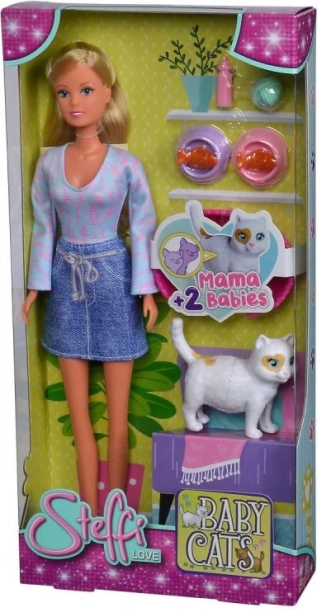 Bábika Steffi a starostlivosť o mačky