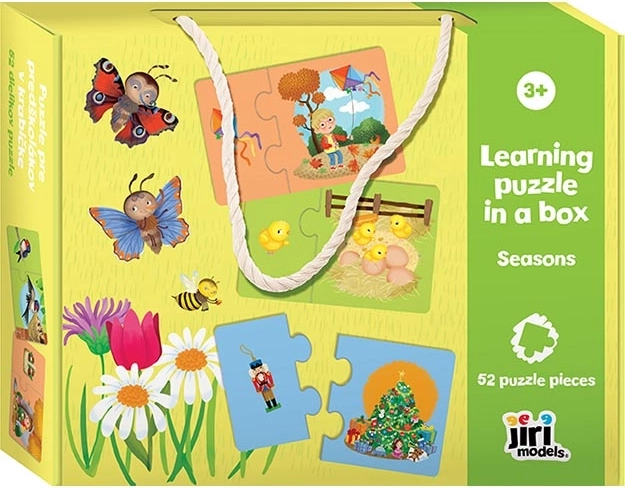 Puzzle pre predškolákov v krabičke – ročné obdobia