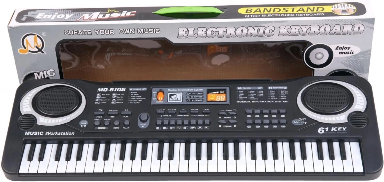 Elektronické klávesy s 61 klávesmi