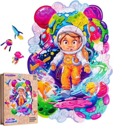 Drevené puzzle Vesmírny dobrodruh 120 dielikov