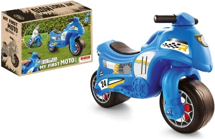 DOLU moja prvá motorka modrá