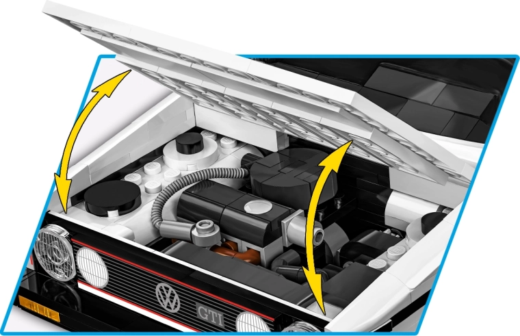 Otváracie časti a detailný motor