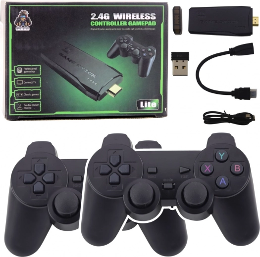 Retro TV herná konzola s bezdrôtovými gamepadmi