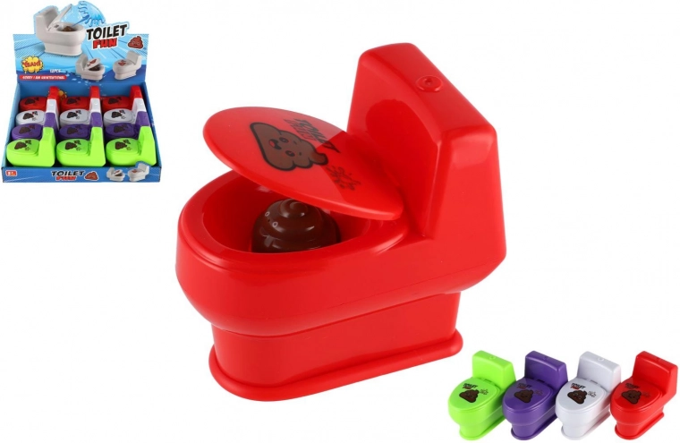 Zábavná striekacia hračka v tvare toalety - 4 farebné varianty