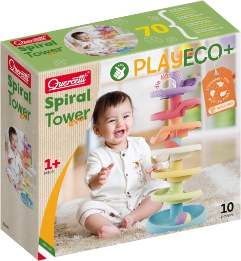 quercetti spiral tower play eco+ guľôčková dráha
