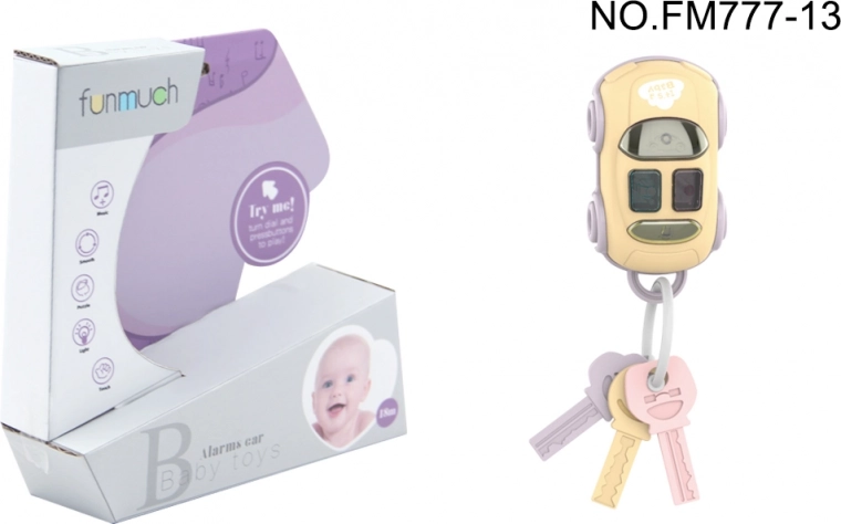 Mäkká sada kľúčov s príveskom so svetlami pre najmenších