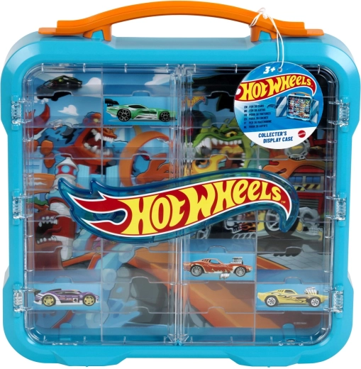 Hot Wheels zberateľská vitrína na autíčka s podsvieteným logom