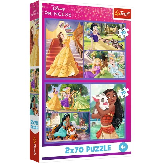 Puzzle 2x70 Disney Princezné Rozprávkové Dni
