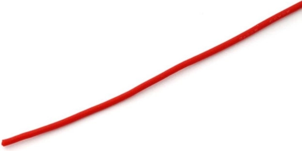 Silikónový vodič MSP 0,5 mm² (20 AWG) červený 1 m