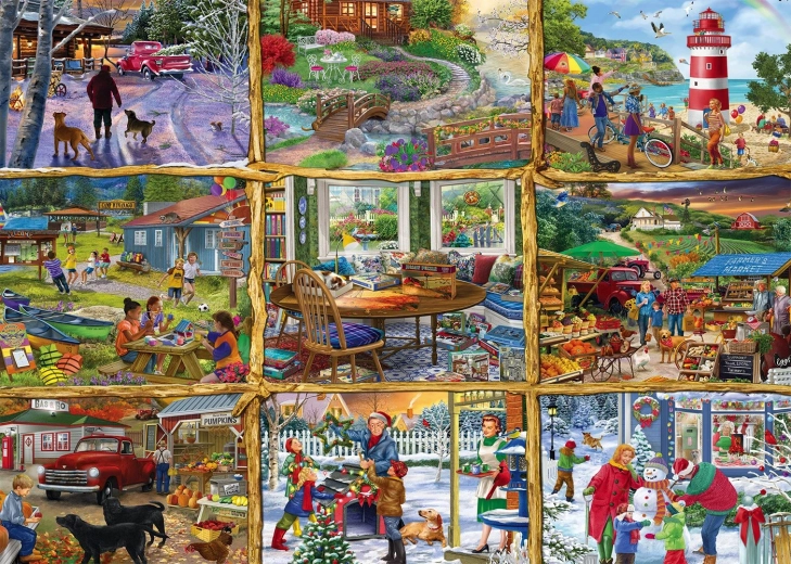 Puzzle Všetky ročné obdobia 1000 dielikov
