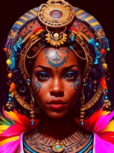 Diamantové Maľovanie Afričanka III 30x40 cm