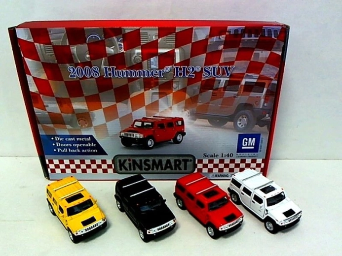 Kovový model auta Hummer 1:40 s otváracími dverami