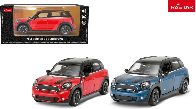 Kovové autíčko Rastar Mini Countryman 1:24 červené - 1 kus