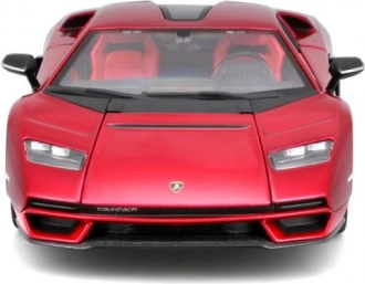 kovový model auta 1:24 BURAGO LAMBORGHINI COUNTACH LPI 800-4 červený