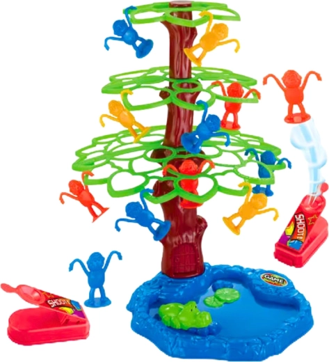 Zábavné vystreľovanie a zavesovanie opičiek