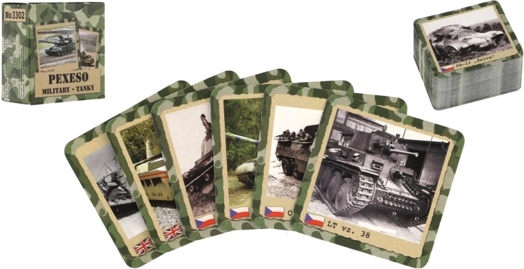 Pexeso retro Vojenské tanky