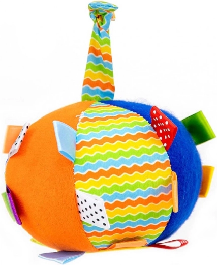 Plyšová senzorická loptička Funny ball