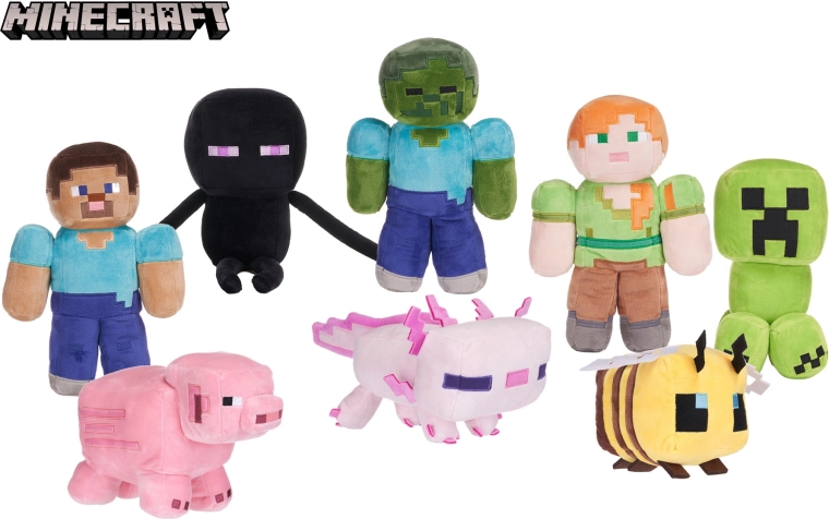 Plyšové postavičky MINECRAFT – mäkučké hračky pre deti a zberateľov
