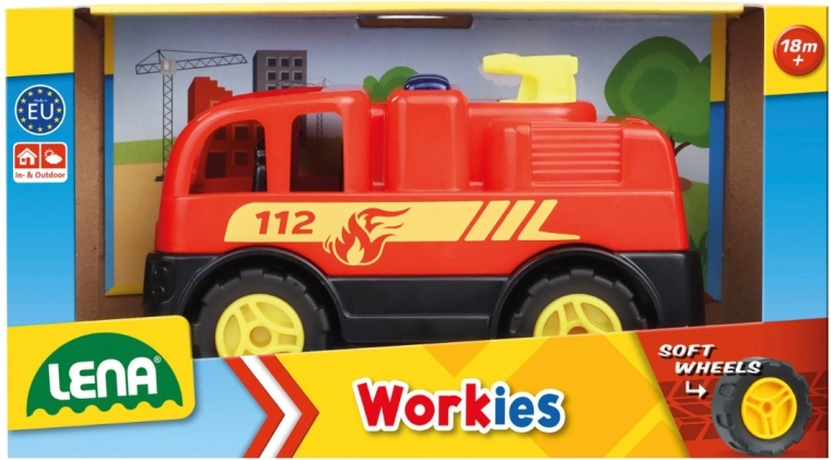LENA Workies hasičské auto 12 cm