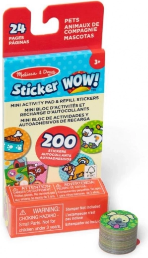 náplň samolepiek domáci miláčikovia pre Melissa & Doug Sticker WOW