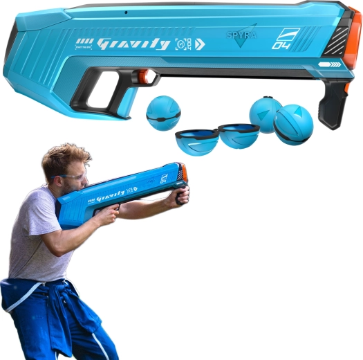 Spyra Gravity elektrický vodný blaster na opakovane plniteľné vodné bomby
