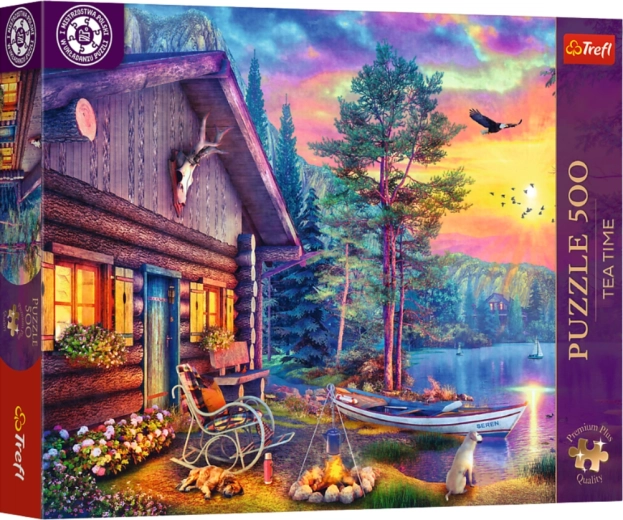 Puzzle 500 Tea Time: Prístav pri západe slnka Trefl