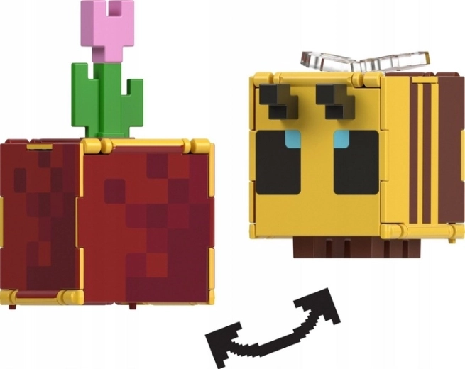 2 v 1: včela sa premení na kvetinu v kvetináči