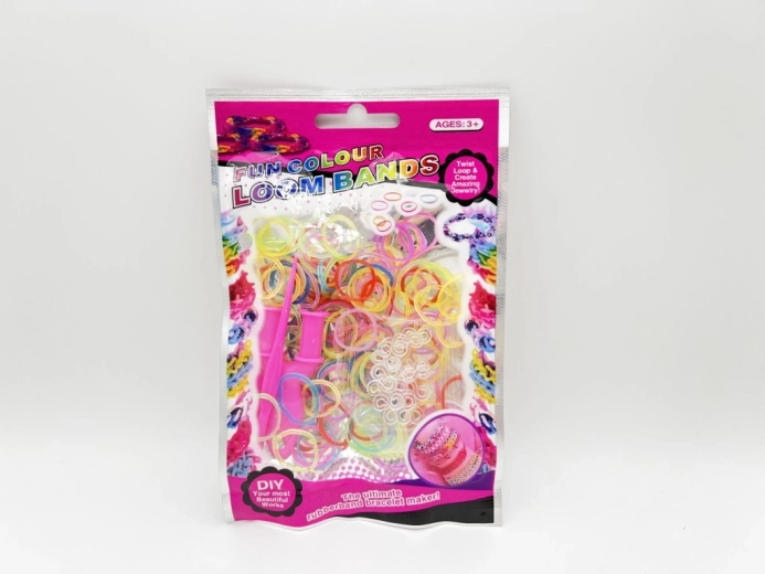 Sada na výrobu náramkov Loom Band (150 ks)