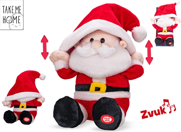 Interaktívny plyšový Santa Claus Take Me Home