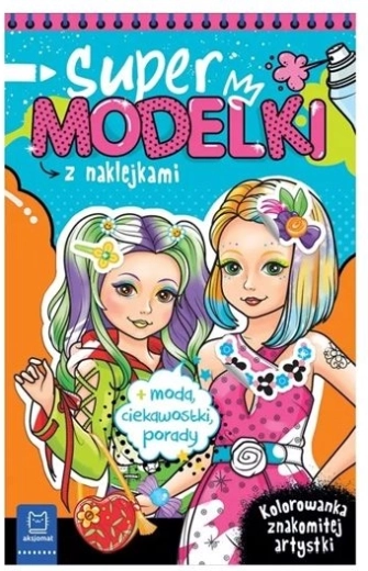 Omaľovánky Supermodelky s trblietavými samolepkami